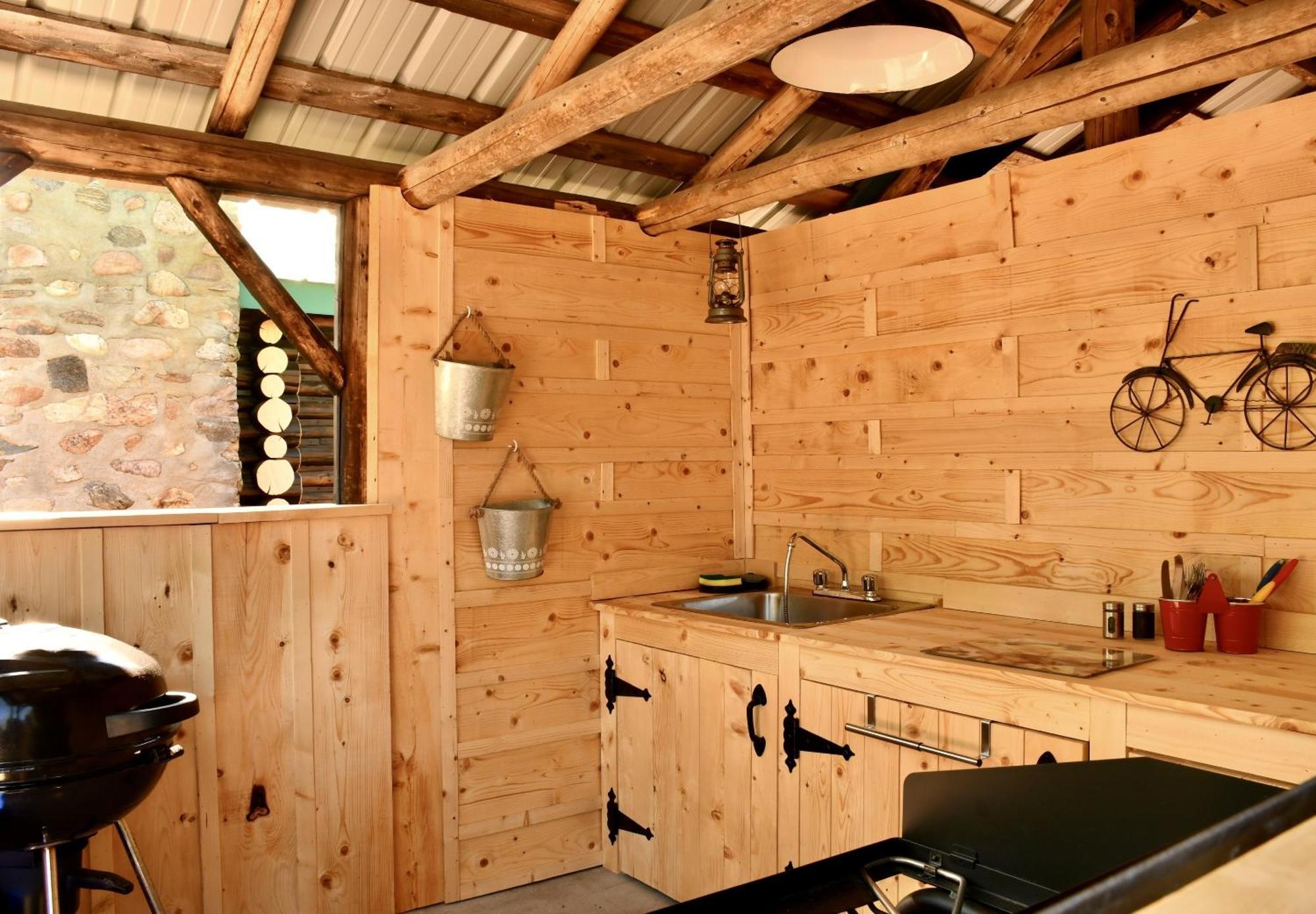 Domaine Le Bostonnais - Le Village En Bois Rond Ла Тук Екстериор снимка